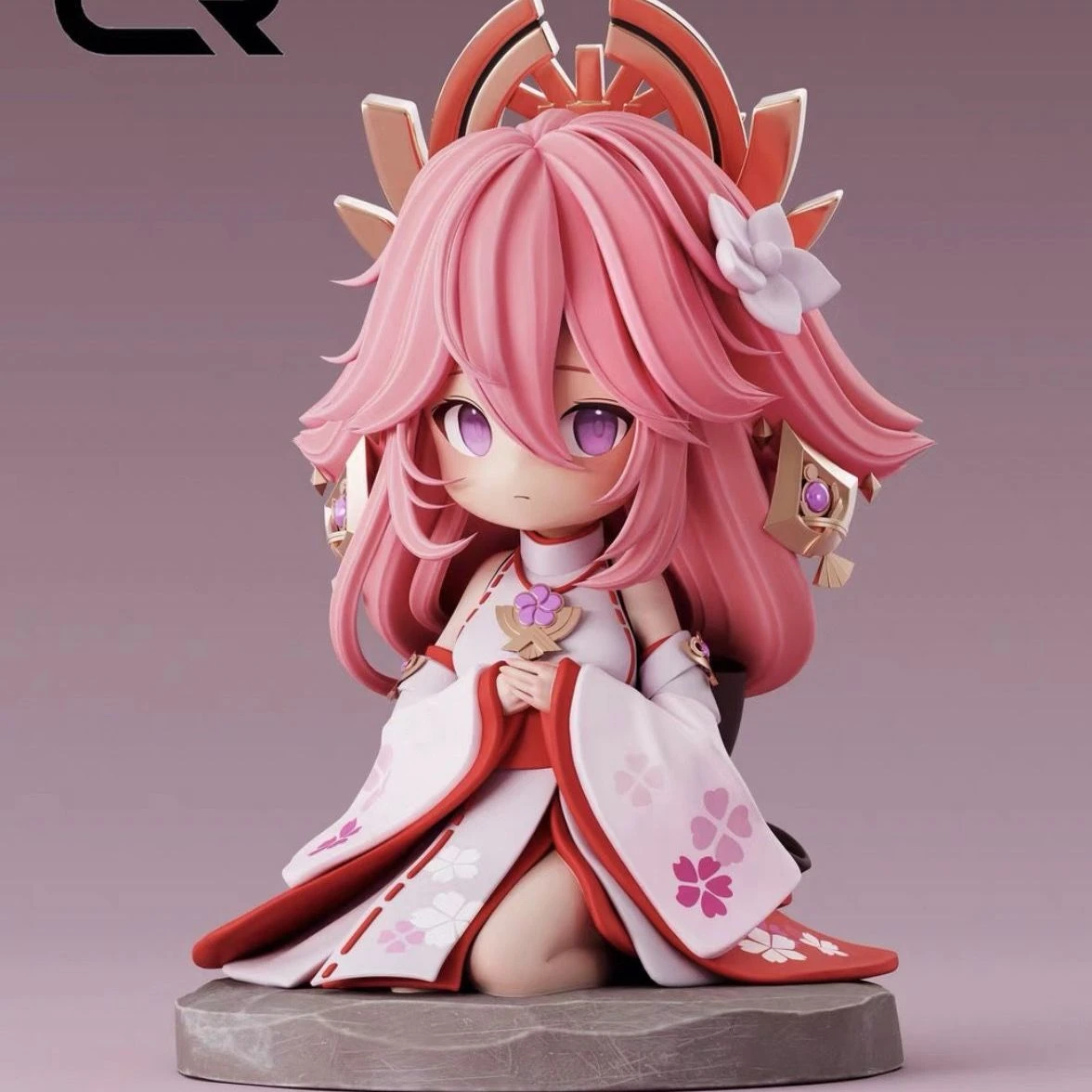 Q版动漫手办 珊瑚宫心海 八重神子 雕像模型手办摆件Asai-凌貓博客